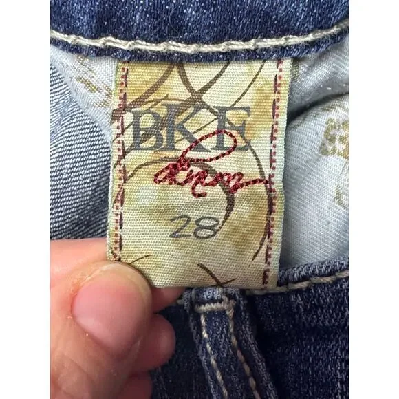 BKE Women's Blue Denim Shorts - Picture 5 of 6